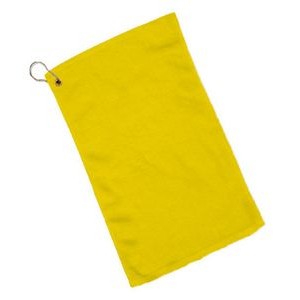 Colored Hemmed Velour Fingertip Towel - Blank (11"x18")