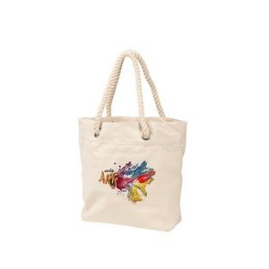 Trendy Rope Handle Tote - Full Color Transfer (16.5
