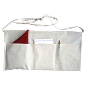 Natural 100% Cotton 3 Pocket Waist Apron - Blank (24"x12")