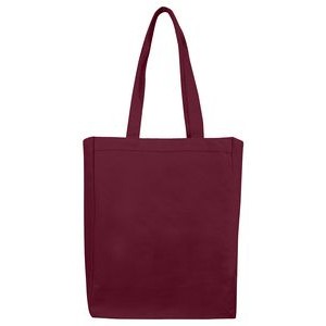 Color Cotton Canvas Tote Bag w/ Full Gusset - blank (11"x14"x5")