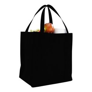 Non Woven Grocery Bag w/ Full Gusset - Blank (12 1/2"x13 1/2"x8 1/2")