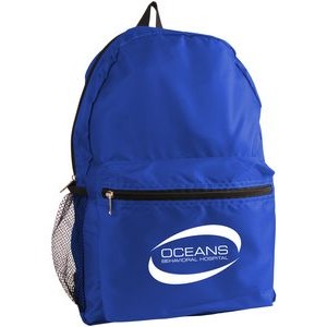 Nylon Backpack - 1 color (12" x 16.5" x 4.5")