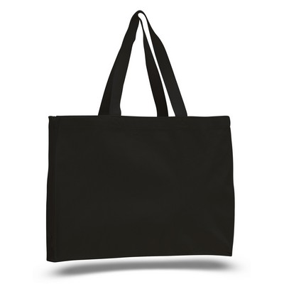 12 Oz. Colored Canvas Tote Bag w/ Full Gusset - Blank (15"x12"x4")