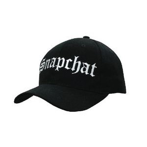 Brushed Heavy Cotton Cap w/Snap Back