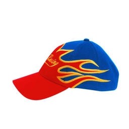 Brushed Heavy Cotton Cap w/Flame Design