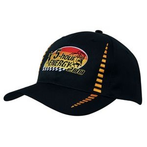 Breathable Poly Twill Cap w/Small Check Patterning