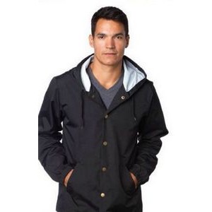 Independent Trading Co.® Hooded Windbreaker Coaches Jacket