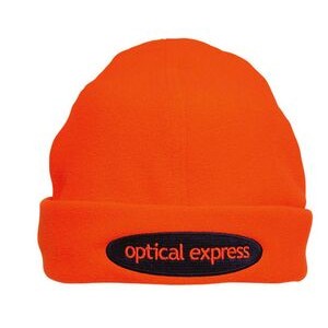 Luminescent Safety Beanie Micro-Fleece Cap (Embroidered)