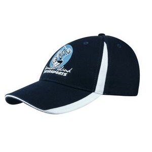 Brushed Heavy Cotton Cap w/Inserts on the Visor & Crown Cap (Embroidered)