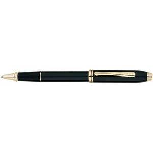 Cross® Townsend® Black Lacquer Selectip Rollerball Pen w/ Gold Plated Appointments