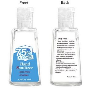 Hand Sanitizer 75% Alcohol 1 oz Bottle