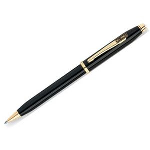 Cross Century II Black Lacquer with Gold Plated Appointments Ballpoint Pen