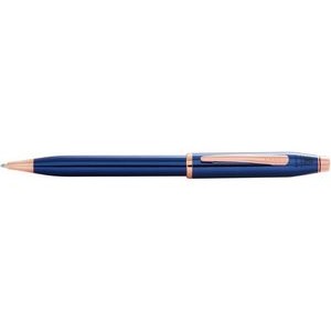 Cross® Century II Translucent Blue Lacquer with Rose Gold Appointments Ballpoint Pen