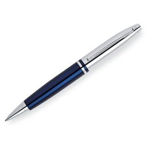 Cross® Calais® Chrome Silver/Blue Ballpoint Pen