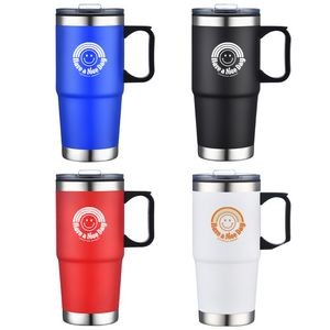 24 oz S/S Travel Mug with Stainless Steel Bottom