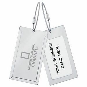 2-1/4"x4" Stainless Steel Luggage Tag