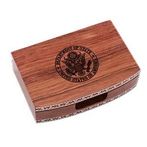4-1/2"x3"x1-3/8" Wooden Business Card Box