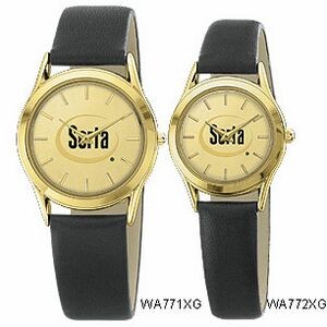 Women's Gold Dial Round Face Watch
