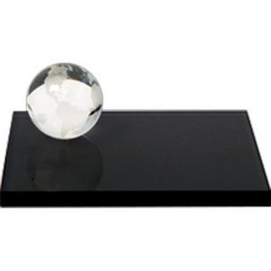 Globe & Black Glass Base Set