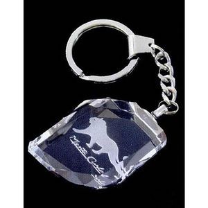 Faceted Crystal Keychain