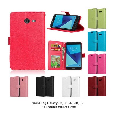 iBank(R) Galaxy J3, J5. J7, J8, J9 PU Leather Wallet Case
