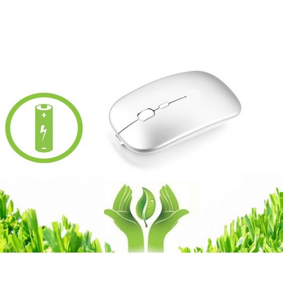 Promotek iBank(R) 2.4GHz Rechargeable Wireless Mouse (Silver)