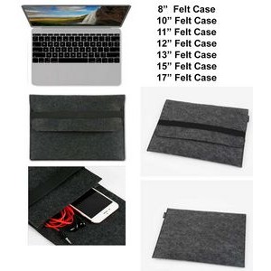 iBank(R) 10" Felt Sleeve Case for Laptop Tablet (Black)