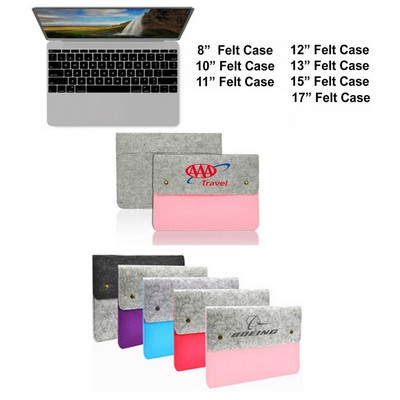 iBank(R) 11" Felt Sleeve Case with pocket for Laptop Tablet