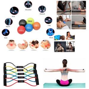 iBank(R) Fitness Resistance Band + Massage Ball