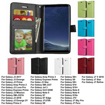iBank® Galaxy Core Prime PU Leather Wallet Case