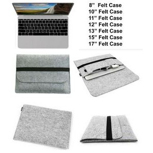iBank(R) 10" Felt Sleeve Case for Laptop Tablet (Gray)