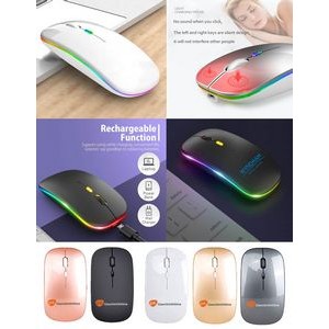 iBank(R) LED Wireless Mouse with Built-in rechargeable battery (White)