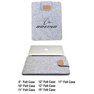 iBank(R) 8" Felt Sleeve Case for Laptop Tablet (Light Gray)