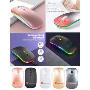 iBank(R) LED Wireless Mouse with Built-in rechargeable battery (Rose Gold)