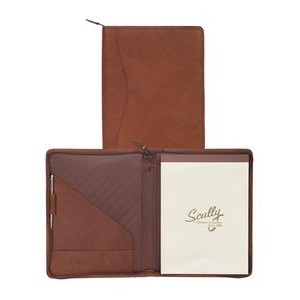 Canyon Leather Letter Size Padfolio w/Zippered Closure