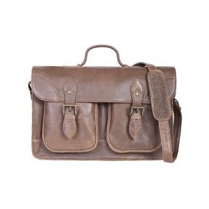 Leather Flap Closure Workbag