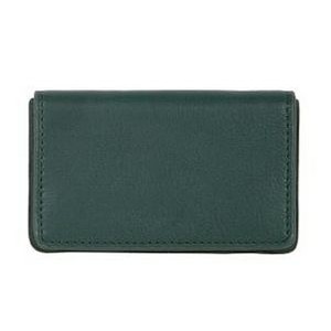 Harness Leather Business Card Case w/Magnetized Closure