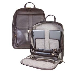 Leather Laptop Business Backpack