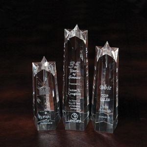 10" Crystal Star Tower Award