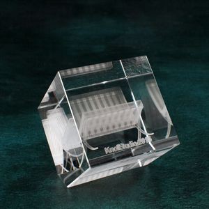 Ex-Large Square Crystal Cube on Edge