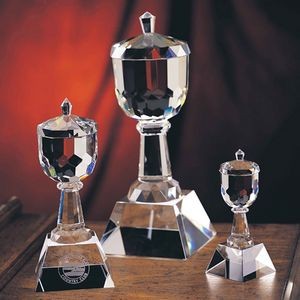 12" Trophy Cup Crystal Award