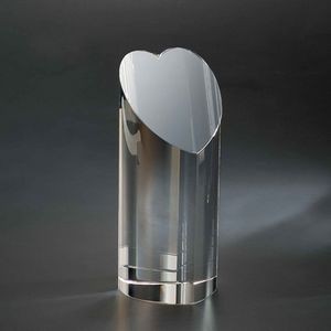 7" Heart Of a Champion Optic Crystal Award