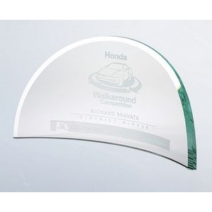 Supreme Beveled Moon Jade Glass Award, Small (10