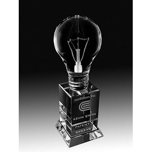 Crystal Bright Idea Award, 2-1/2"x 8"H