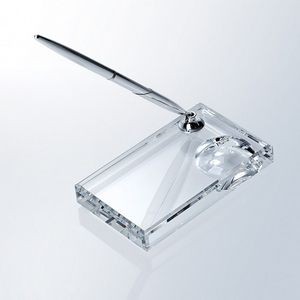 Optical Crystal Globe Single Pen Set