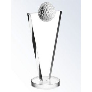 Crystal Success Golf Award, Large (4-1/2