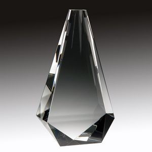 Partners Optic Crystal Award, 5-1/2"x10"H