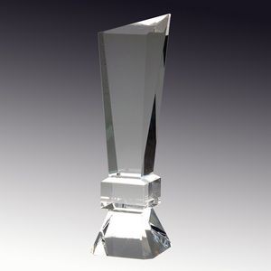 Side Vision Optic Crystal Award, 13-5/8"H