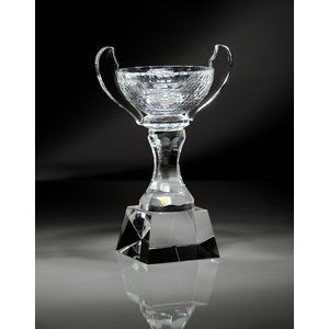 Crystal Bowl Award with Base, Large (10-1/2"x15"H)