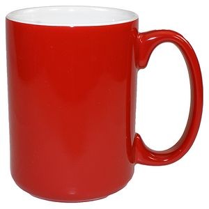 15 Oz. El Grande Mug, White/Red